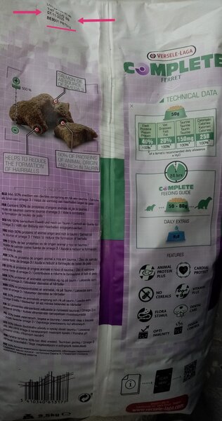 Hrana completa pt. dihori, gratuit (expirata, vedeti poze)